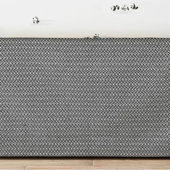 Modern Geo Jacquard Crib Skirt NEW - by Pottery Barn Baby -100% Cotton - Picture 2 of 6